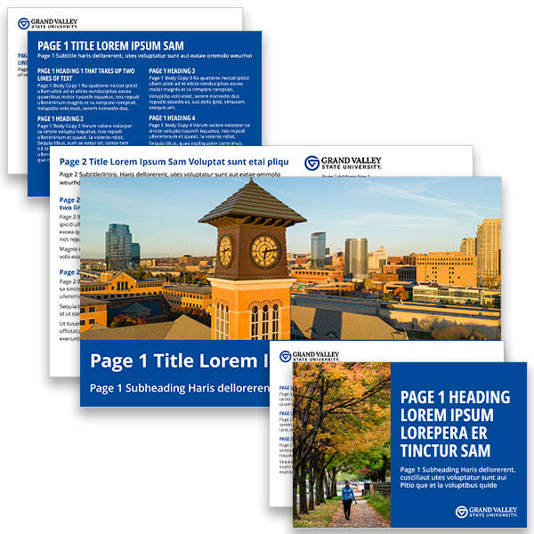 A mockup of 3 different postcards